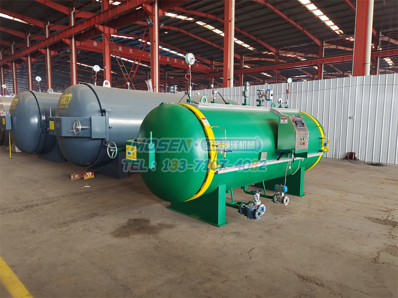 雙開門蒸汽直接加熱硫化罐